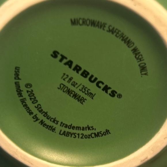 Starbucks Bestie Green Stoneware Coffee Collector's Mug 12oz Never-Used - Picture 11 of 11